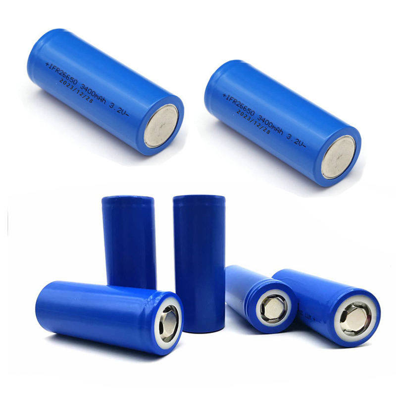 26650 3400mAh 3.2v Li Ion Battery Cell Rechargeable Cylindrical Lithium Ion Battery