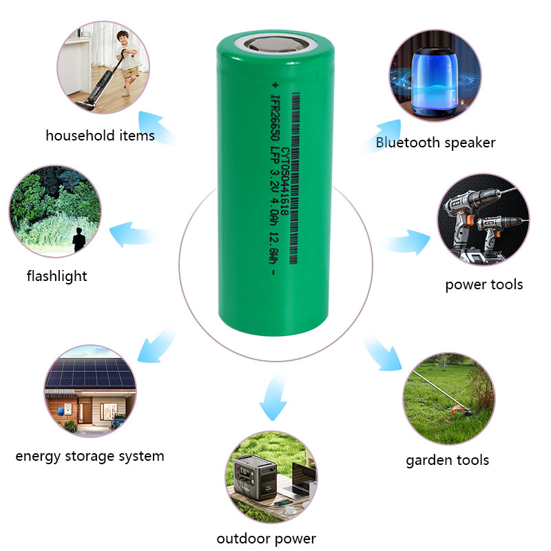 26650 4000mAh 3.2v Li Ion Battery Cell Rechargeable Cylindrical Lithium Ion Battery