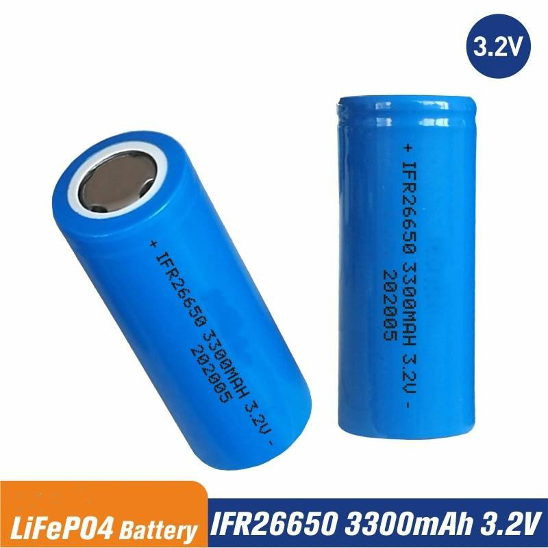 26650 3300mAh 3.2v Li Ion Battery Cell Rechargeable Cylindrical Lithium Ion Battery