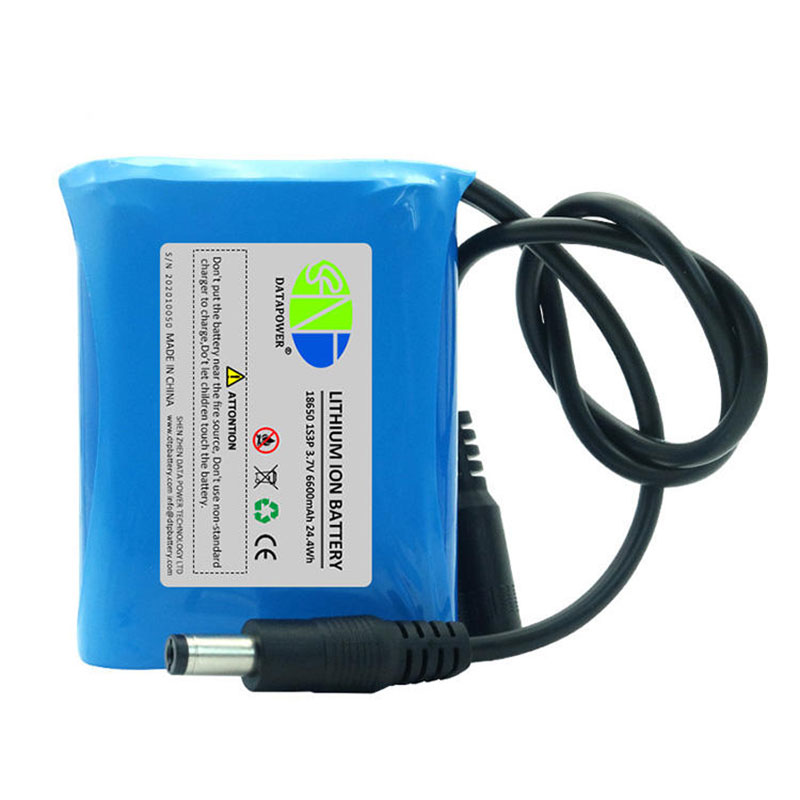 3.7 Volt 18650 1S3P 6600mAh Li Ion Batteries Packs 3.7 v Rechargeable Lithium Ion Battery Pack